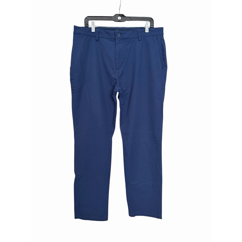Vineyard Vines Pants On The Go Men 36x32 Blue Performance Stretch Golf #UV6-4